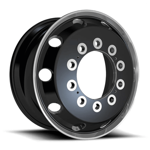 ATX AO404 JOURNEY 10X285.75 22.5X12.25 +119 GLOSSY BLACK W/ POLISHED LIP - FRONT