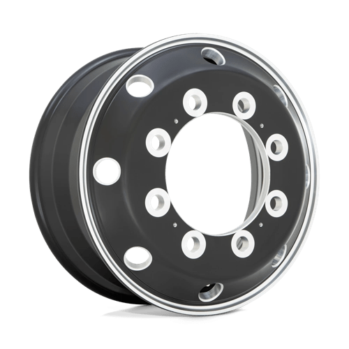ATX AO404 JOURNEY 10X285.75 24.5X8.25 +144 GLOSSY BLACK W/ POLISHED LIP - FRONT & REAR INNER