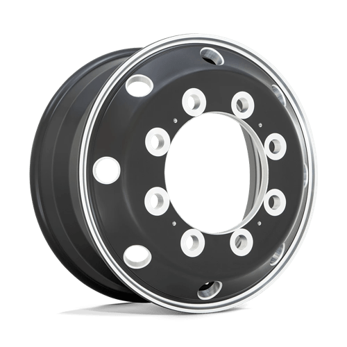 ATX AO404 JOURNEY 10X285.75 24.5X8.25 +144 SATIN BLACK W/ POLISHED LIP - FRONT & REAR INNER