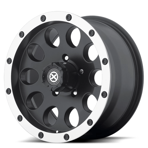 ATX Series AX186 SLOT 5X127 18X9 -24 SATIN BLACK W/ MACHINED FACE