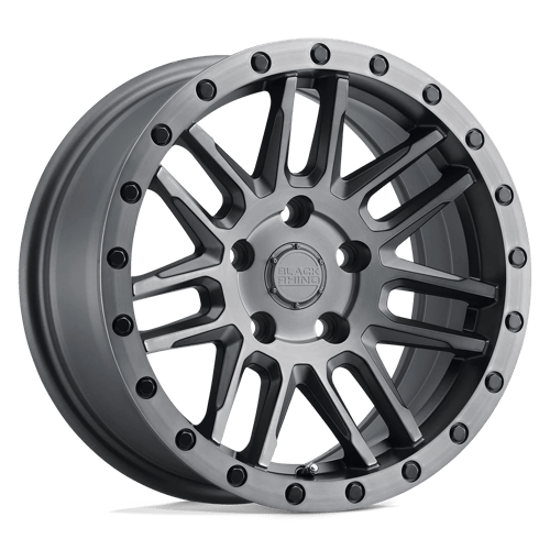 Black Rhino ARCHES 5X127 18X8 +30 MATTE BRUSHED GUNMETAL W/ BLACK BOLTS