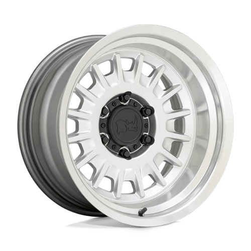 Black Rhino ALISO 5X150 18X9 +12 GLOSS SILVER W/ MIRROR CUT FACE & LIP