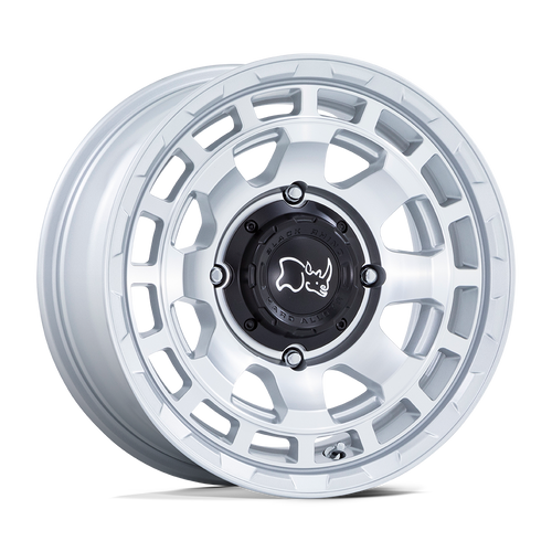 Black Rhino Powersports CHAMBER UTV 4X110 14X7 +10 HYPER SILVER W/ MACHINED FACE