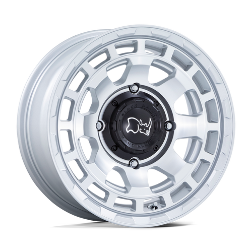 Black Rhino Powersports CHAMBER UTV 4X137 15X7 +10 HYPER SILVER W/ MACHINED FACE
