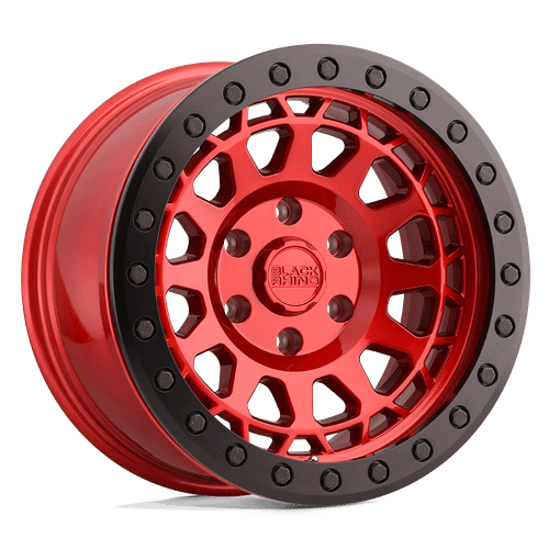 Black Rhino PRIMM BEADLOCK 6X139.7 17X8.5 -30 CANDY RED W/ BLACK BOLTS