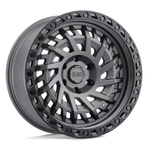 Black Rhino SHREDDER 5X127 17X9 -18 MATTE GUNMETAL W/ BLACK RING