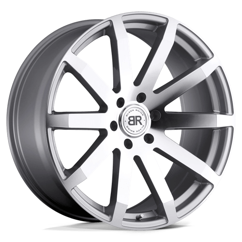 Black Rhino TRAVERSE 6X139.7 22X9.5 +25 SILVER W/ MACHINE-CUT FACE