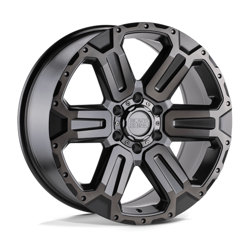 Black Rhino WANAKA 6X139.7 18X9 +12 MATTE GUNMETAL W/ BRUSHED FACE & GUNMETAL TINT
