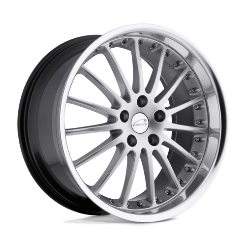 Coventry WHITLEY 5X120.65 19X8.5 +30 HYPER SILVER W/ MIRROR CUT LIP