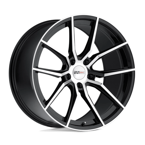 Cray SPIDER 5X120.65 20X11 +76 GLOSS BLACK W/ MIRROR CUT FACE