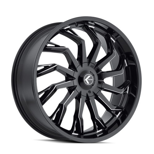 Kraze Scrilla 142 5x115 26x10+18 Black/Milled