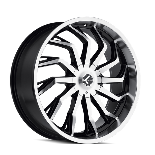 Kraze Scrilla 142 5x120 24x9.5+18 Black/Machined