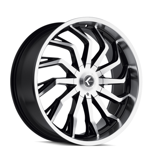 Kraze Scrilla 142 5x139.7 26x10+18 Black/Machined