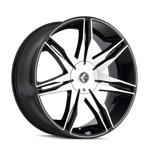 Kraze Epic 143 5x127 24x9.5+18 Black/Machined