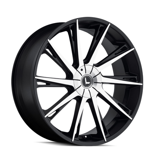 Kraze Swagg 144 5x127 24x9.5+18 Black/Machined