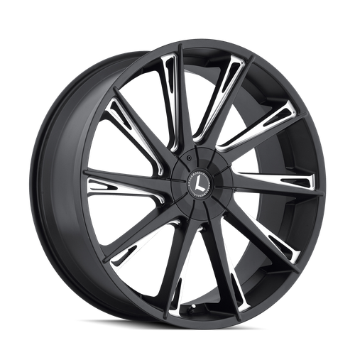 Kraze Swagg 144 6x139.7 22x9.5+30 Black/Milled