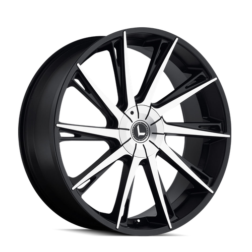 Kraze Swagg 144 5x139.7 24x9.5+18 Black/Machined