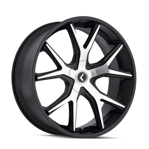 Kraze Spltz 146 5x115 22x9.5+18 Black/Machined