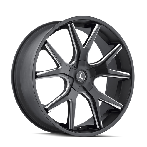 Kraze Spltz 146 6x135 22x9.5+30 Black/Milled