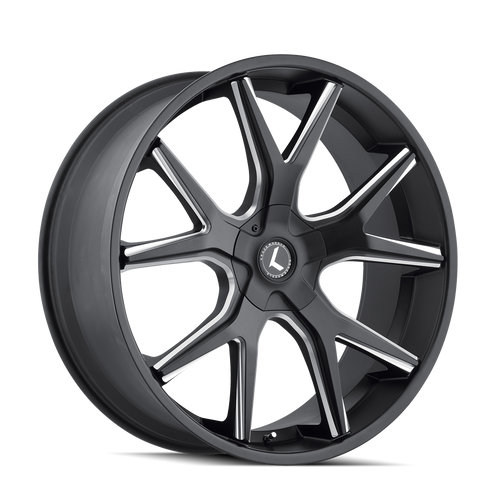 Kraze Spltz 146 5x139.7 24x9.5+18 Black/Milled