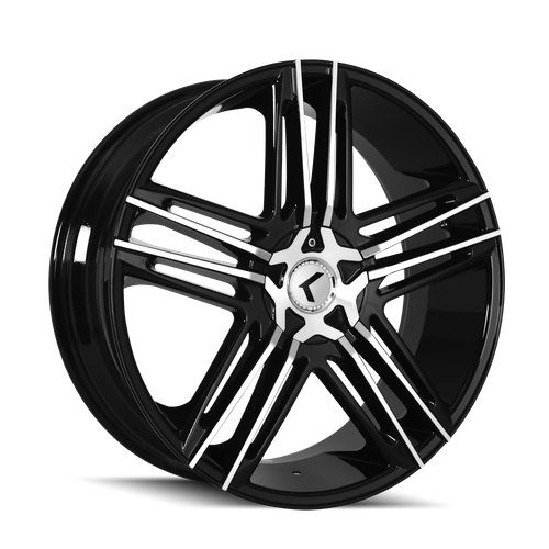 Kraze Hella 157 5x108 18x8+40 Black/Machined