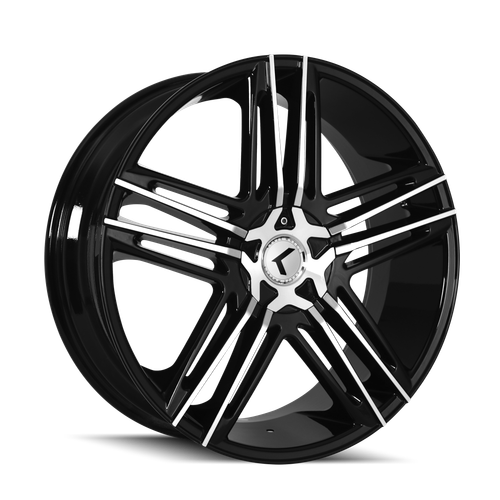 Kraze Hella 157 5x120 18x8+40 Black/Machined