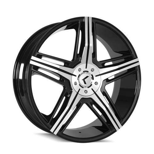 Kraze Hype 158 5x114.3/5x120 22x8.5+40 Black/Machined
