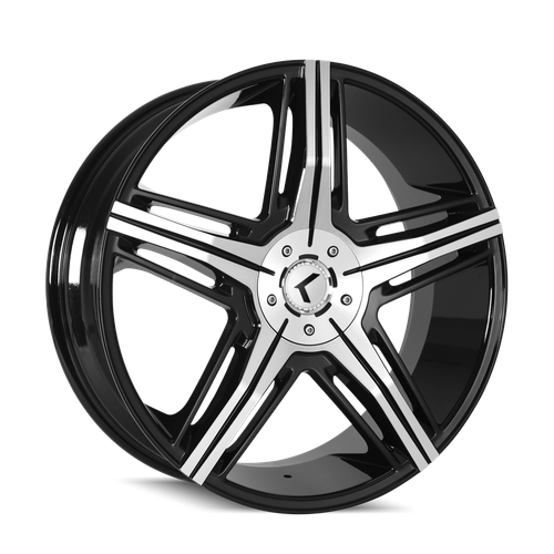 Kraze Hype 158 5x114.3/5x120 20x8.5+40 Black/Machined