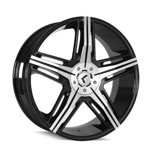 Kraze Hype 158 5x112/5x114.3 20x8.5+40 Black/Machined