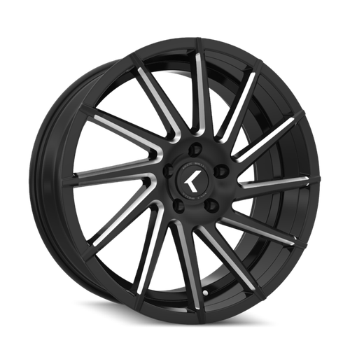 Kraze Spinner 181 5x114.3 22x8.5+40 Black/Milled