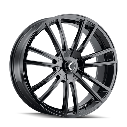 Kraze Spectra 183 5x108/5x114.3 18x8+40 Gloss Black wheel for 1997 Ford Thunderbird