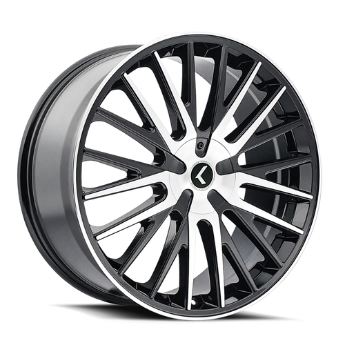 Kraze Double Down 185 5x108/5x114.3 22x8.5+38 Black Machined