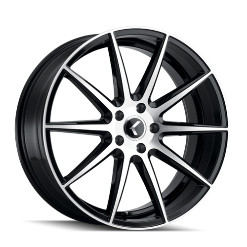 Kraze Cosmos 194 5x112 17x8+38 Black W/Machined Face