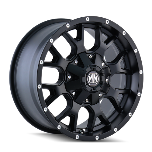 Mayhem Warrior 8015 6x135/6x139.7 20x9-8 Matte Black wheel for 2007 Ford F-150