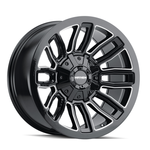 Mayhem Decoy 8108 6x135/6x139.7 20x9-5 Gloss Black/Milled Spokes