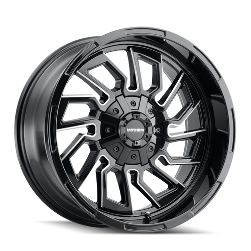 Mayhem Flywheel 8111 8x170 20x9+18 Gloss Black/Milled Spokes