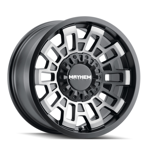 Mayhem Cortex 8113 5x139.7/5x150 20x10-19 Matte Black W/Machined Dart Tint