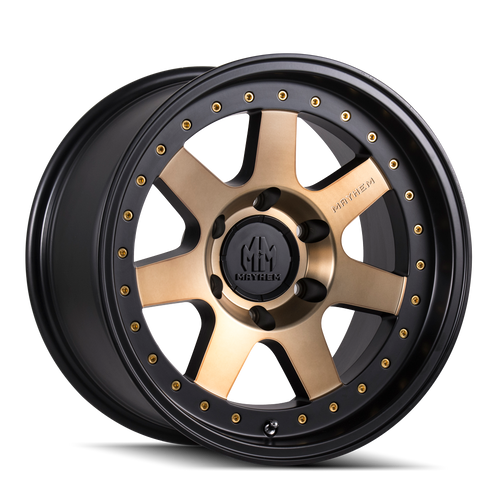 Mayhem Prodigy 8300 6x120 18x9-6 Matte Black W/Bronze Tint