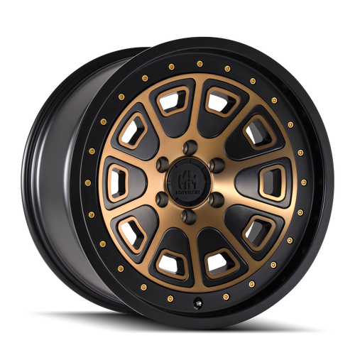 Mayhem Flat Iron 8301 6x135 17x9-12 Matte Black W/Bronze Tint