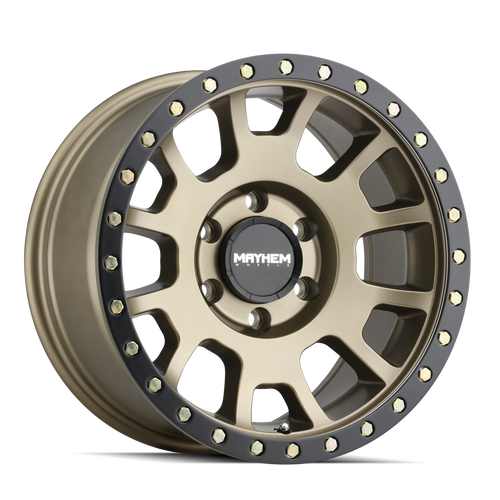 Mayhem Scout 8302 6x139.7 20x9+0 Matte Gold W/Matte Black Lip
