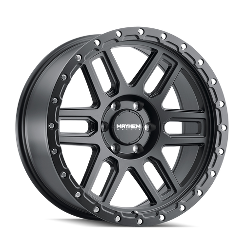 Mayhem Delta 8304 5x139.7 20x9+0 Matte Black W/Matte Black Lip