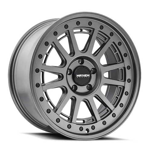 Mayhem Compass 8305 8x165.1 20x9+18 Matte Gunmetal W/BLK Bolt