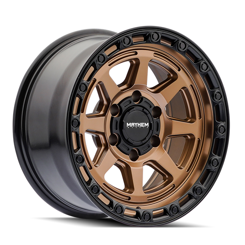 Mayhem Ridgeline 8306 5x127 17x8.5-6 Satin Bronze/Black Lip