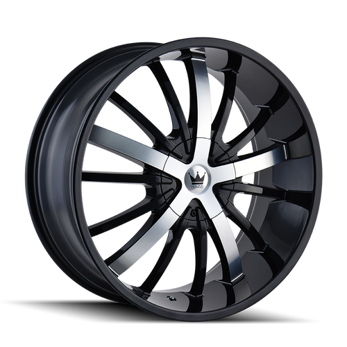 Mazzi Essence 364 5x115/5x120 20x8.5+18 Gloss Black/Machined Face