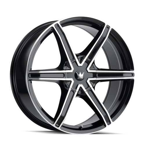 Mazzi Stilts 371 6x135/6x139.7 22x9.5+30 Black/Machined Face
