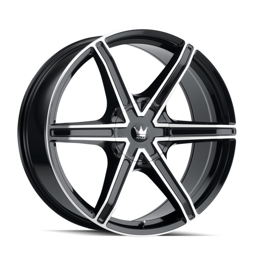 Mazzi Stilts 371 5x108/5x114.3 20x8.5+35 Black/Machined Face