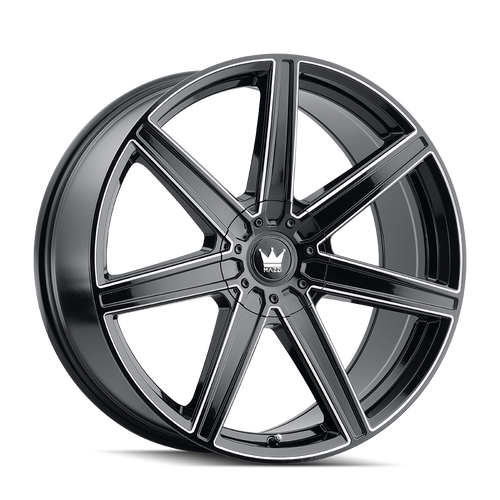 Mazzi Laguna 376 5x112/5x120 22x8.5+38 Gloss Black/Milled