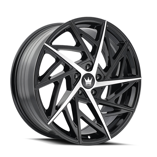 Mazzi Freestyle 377 5x112 20x8.5+35 Gloss Black/Machined