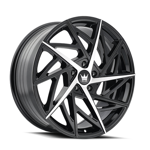 Mazzi Freestyle 377 5x114.3 17x8+35 Gloss Black/Machined