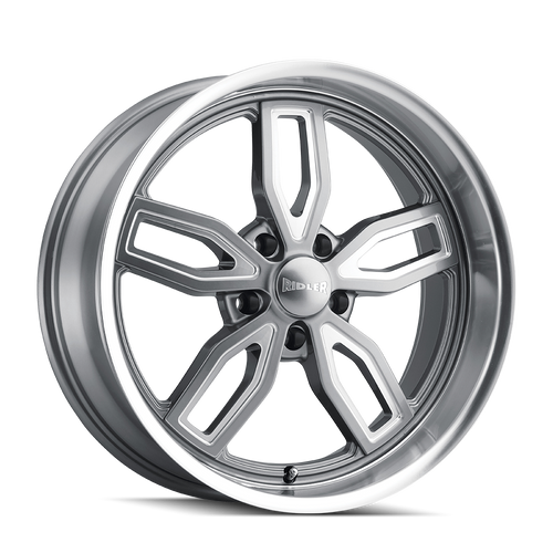 Ridler 608 5x127 18x8+0 Grey W/Milled Spokes & Diamond Lip